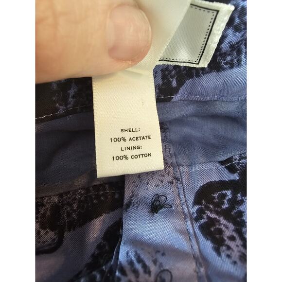 Anthropologie Moulinette Soeurs Strapless Blue Floral Dress - POCKETS! Size 6 - Picture 5 of 5